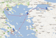 Χάρτης. Το ταξίδι προς την Ελλάδα
